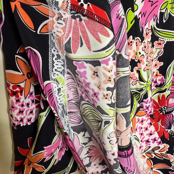 Vintage Lilly Pulitzer Lena Dress Women’s 12 Silk V-Neck Sleeveless Floral Print - Picture 6 of 6